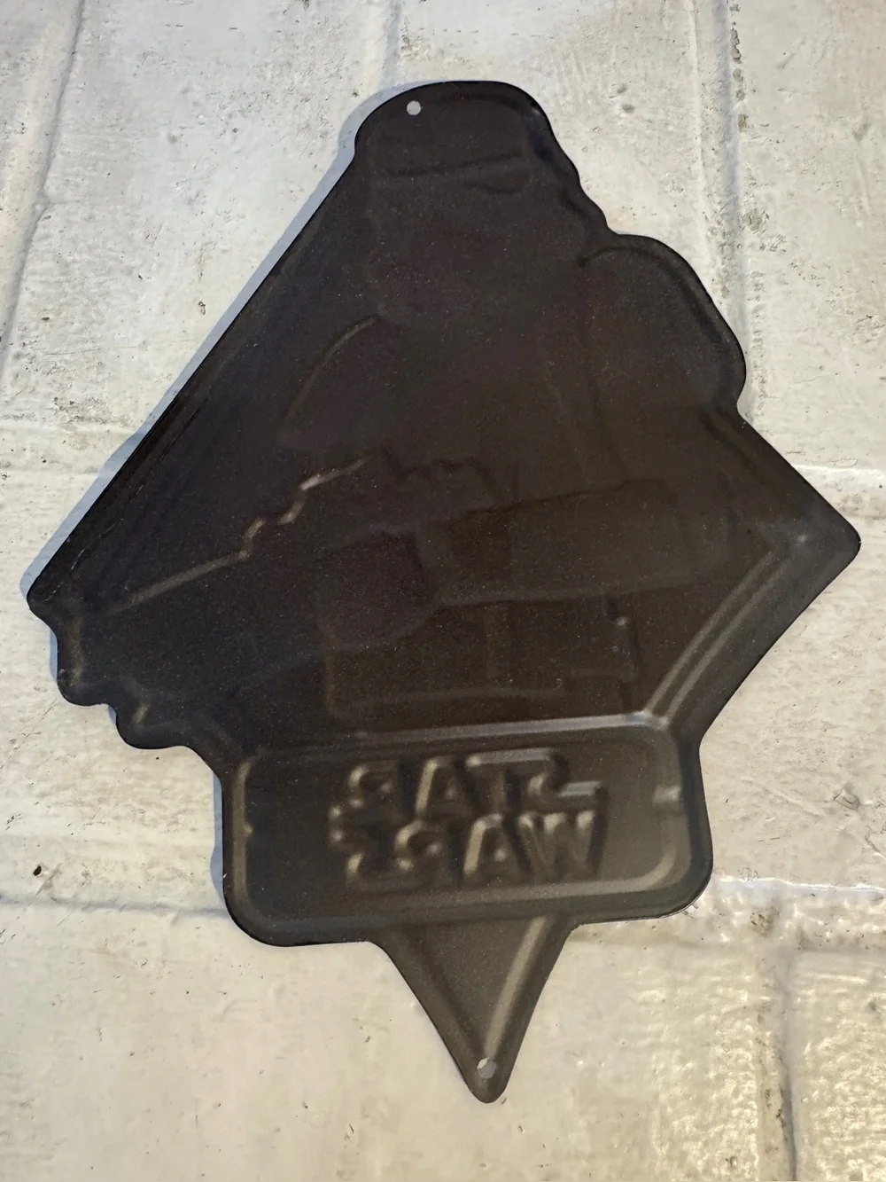 Star Wars Embossed Metal Wall Sign Set – Darth Vader & Stormtrooper Decor